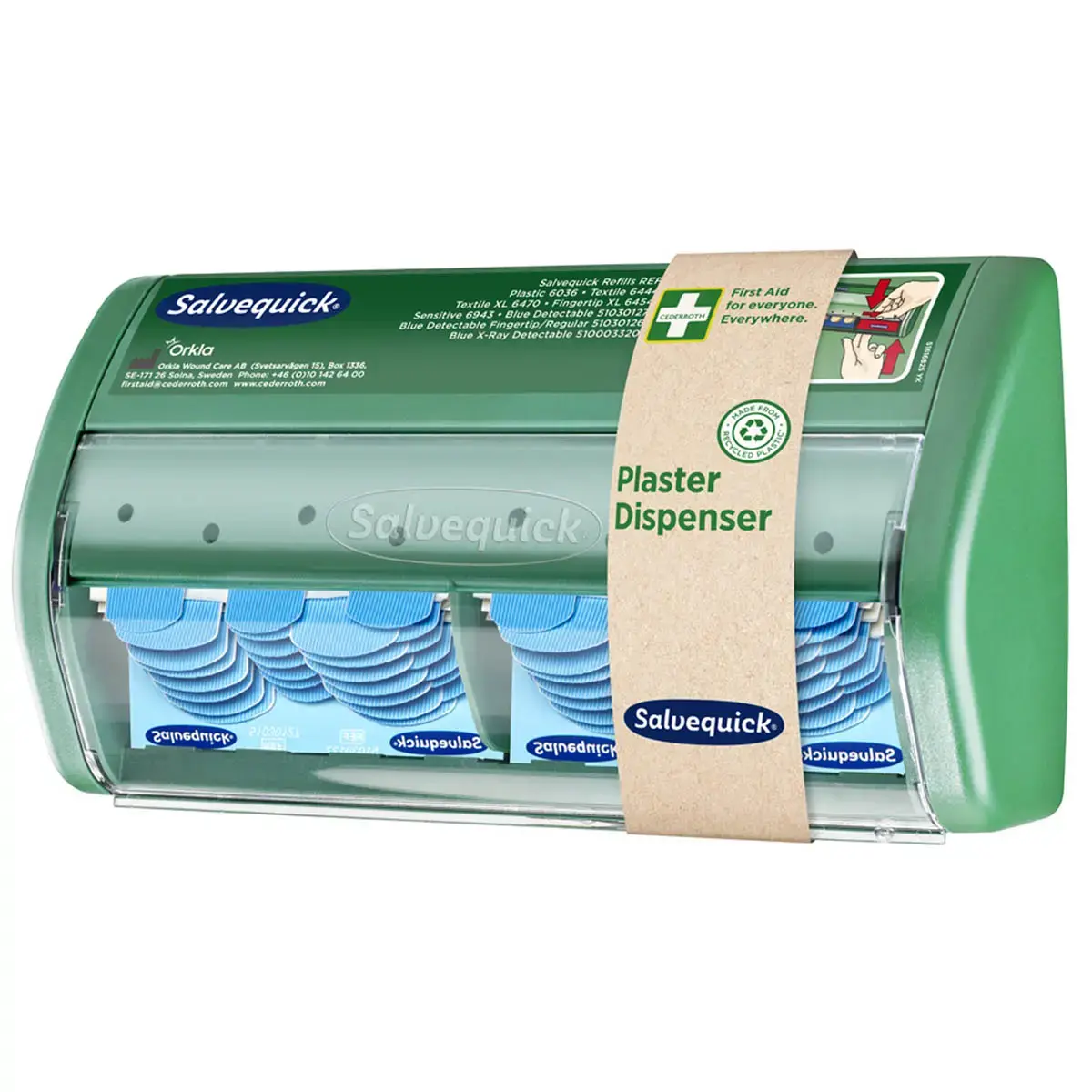 Recharge Salvequick, pansement détectable bleu - Cederroth photo du produit