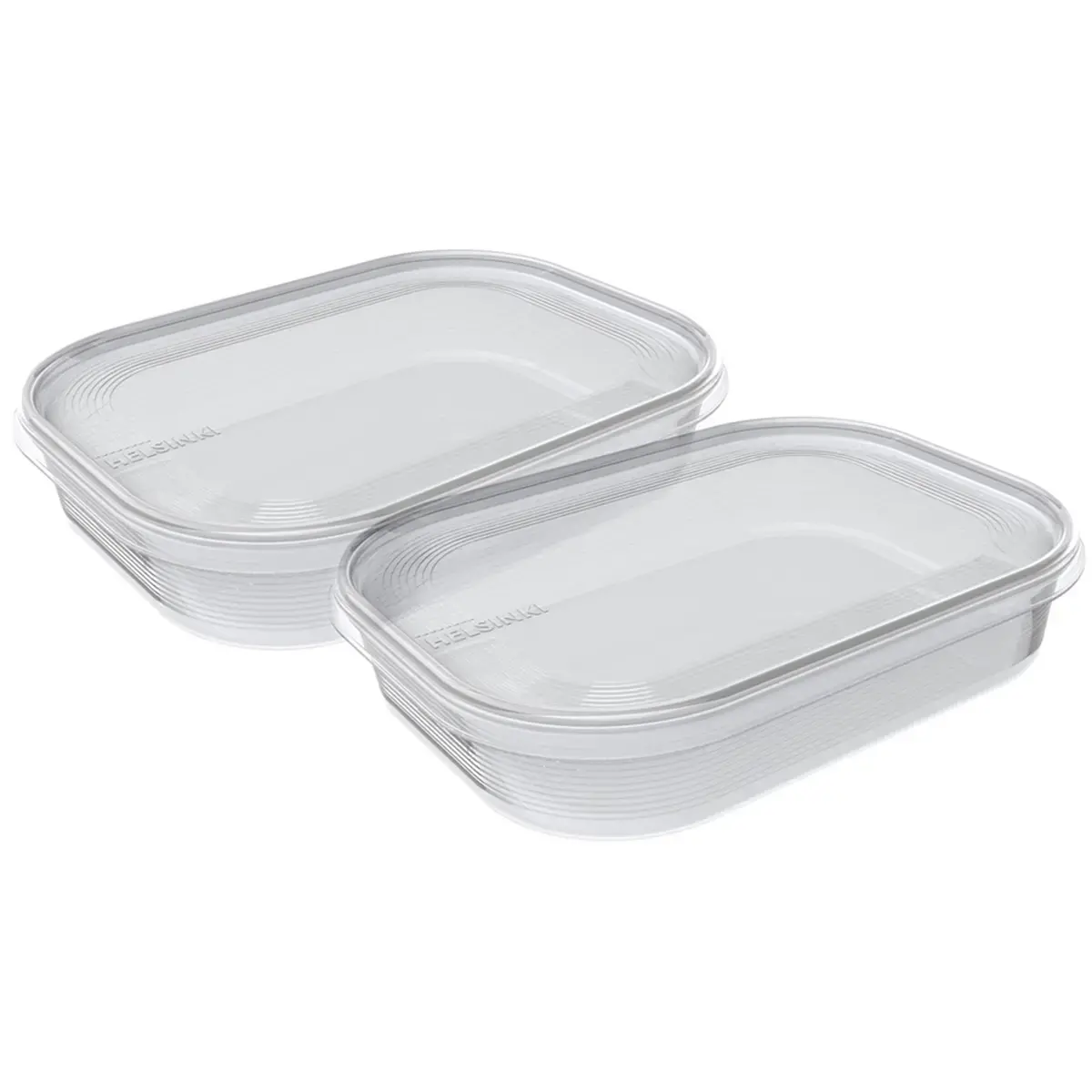 Set de 2 bo&icirc;tes de cong&eacute;lation Helsinki, 0,7 L - Plast Team photo du produit