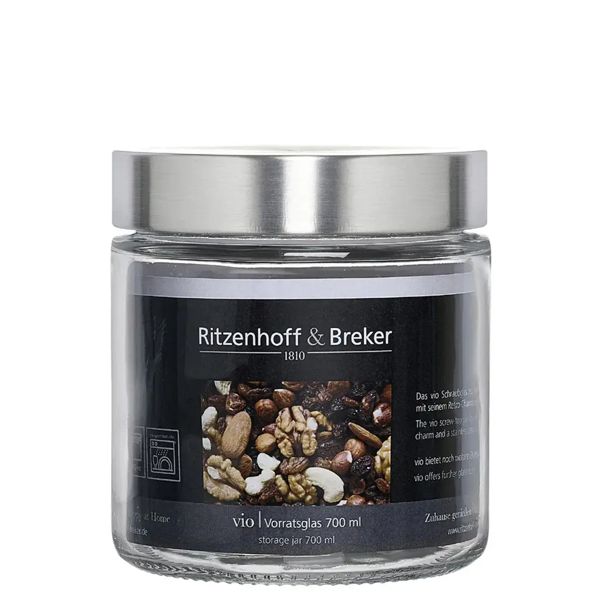 Bocal VIO, rond, 1,6 litre - Ritzenhoff & Breker photo du produit