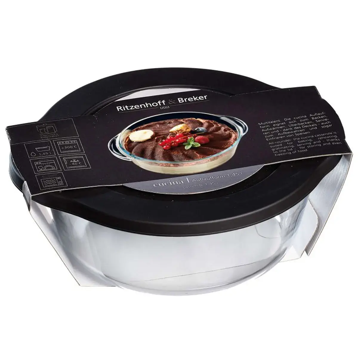 Plat à gratin CUCINA, en verre, 1,45 l - Ritzenhoff & Breker photo du produit