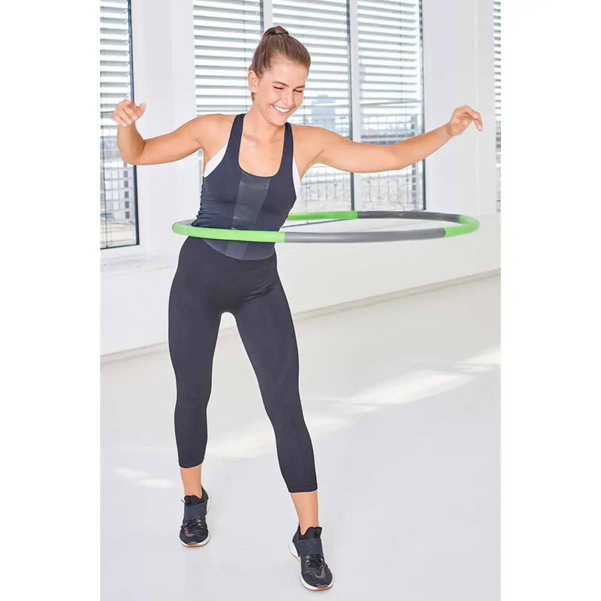 Cerceau de fitness, 1.000 mm, vert/gris - Schildkr&ouml;t photo du produit