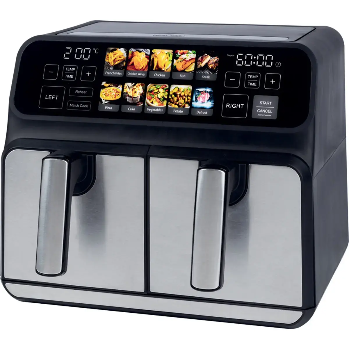Friteuse double bac à air chaud PC-FR 1287 H - Profi Cook photo du produit