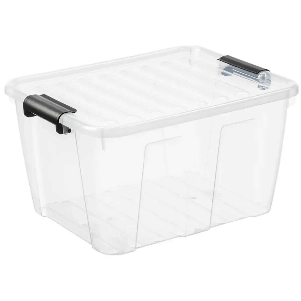 Boîte de rangement HOME BOX, 30 L, gris - Plast Team photo du produit