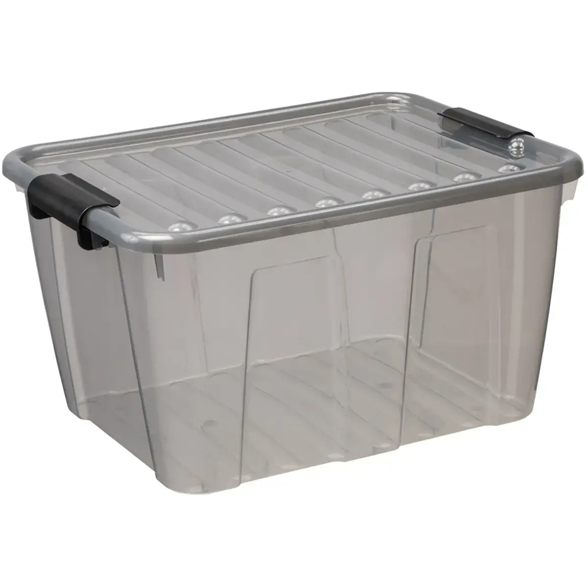 Boîte de rangement HOME BOX, 30 L, gris - Plast Team photo du produit