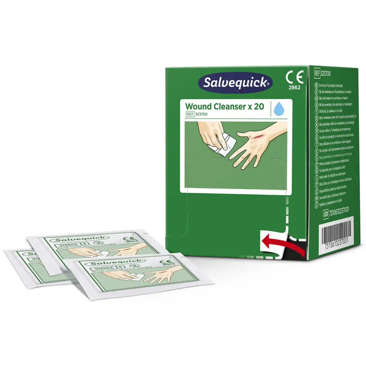 Lingette antiseptique pour plaies Salvequick - Cederroth photo du produit