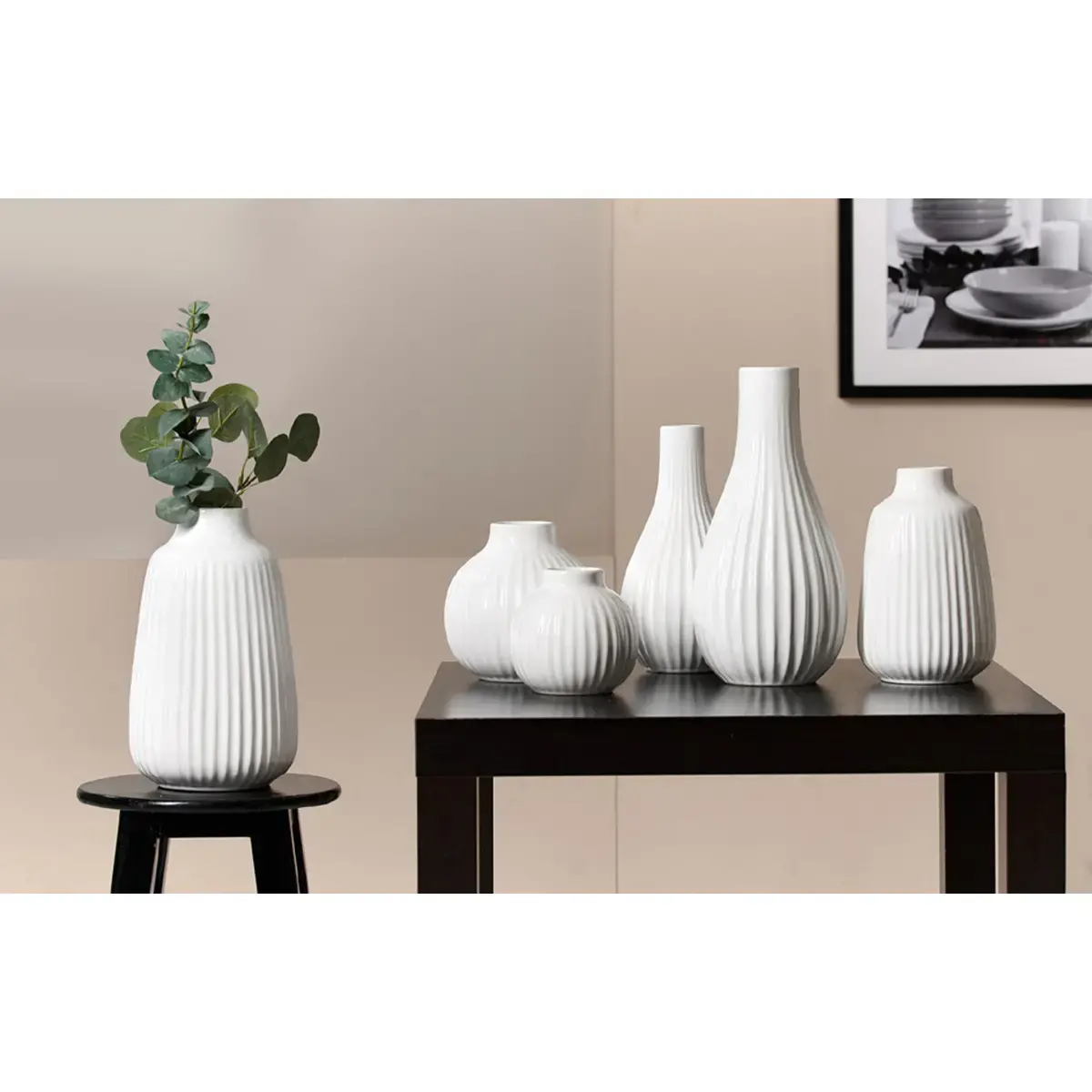 Vase SANREMO, 300 mm, blanc - Ritzenhoff & Breker photo du produit
