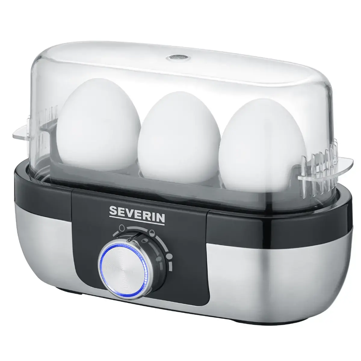 Cuiseur &agrave; oeufs EK 3163, pour 3 oeufs, inox / noir - Severin photo du produit