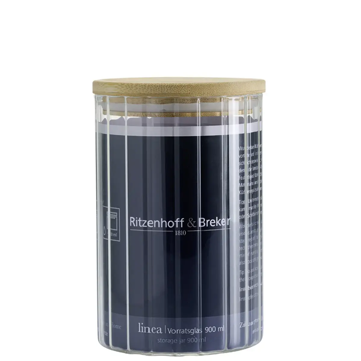 Bocal LINEA, rond, 0,6 litre - Ritzenhoff & Breker photo du produit