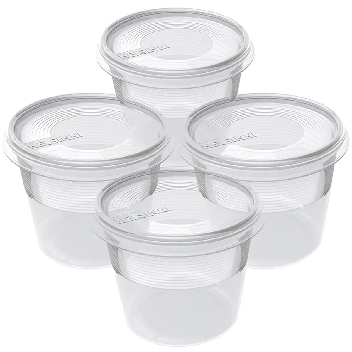 Set de 4 boîtes de congélation Helsinki, 0,3 L - Plast Team photo du produit