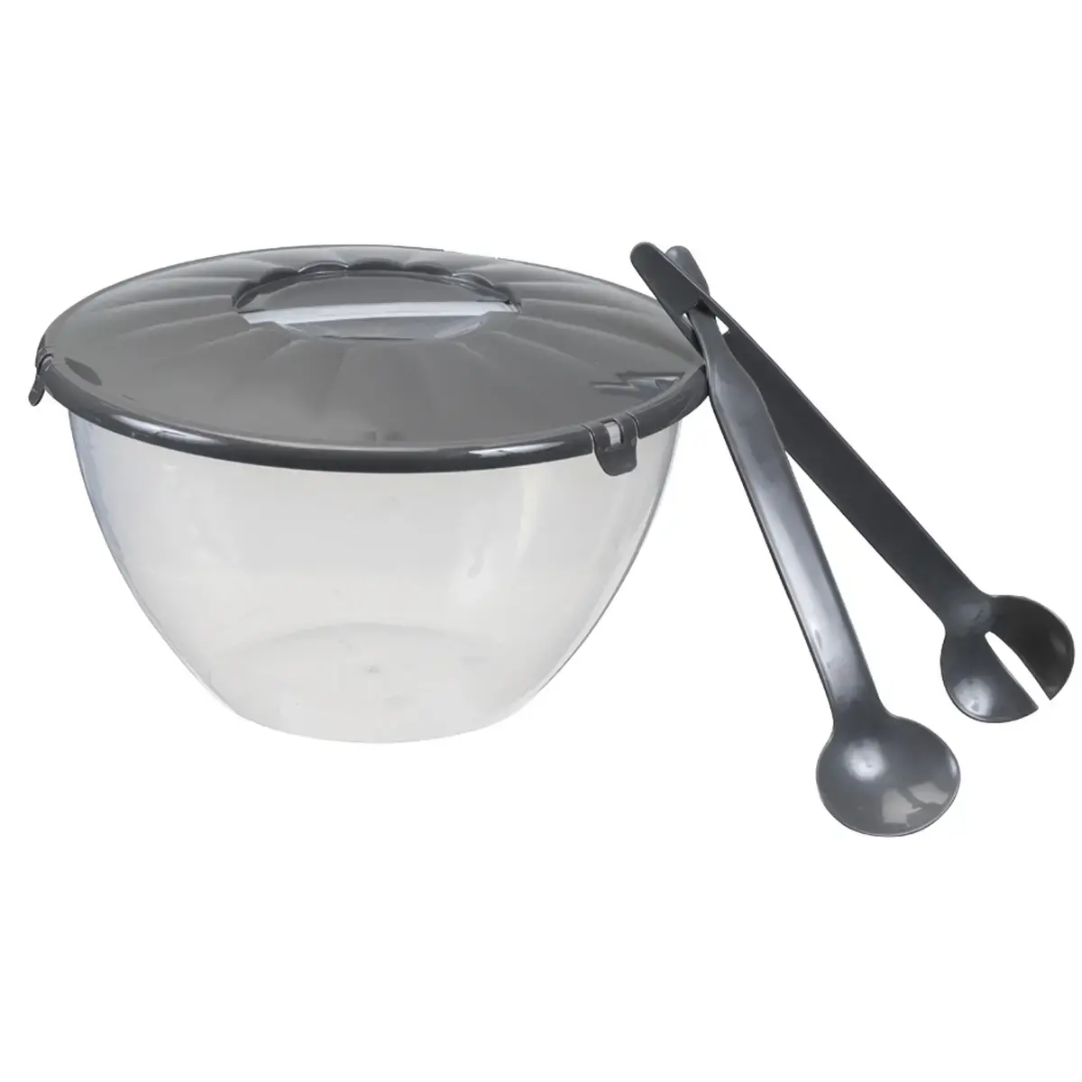 Saladier avec couverts à salade, 7 litres - Plast Team photo du produit