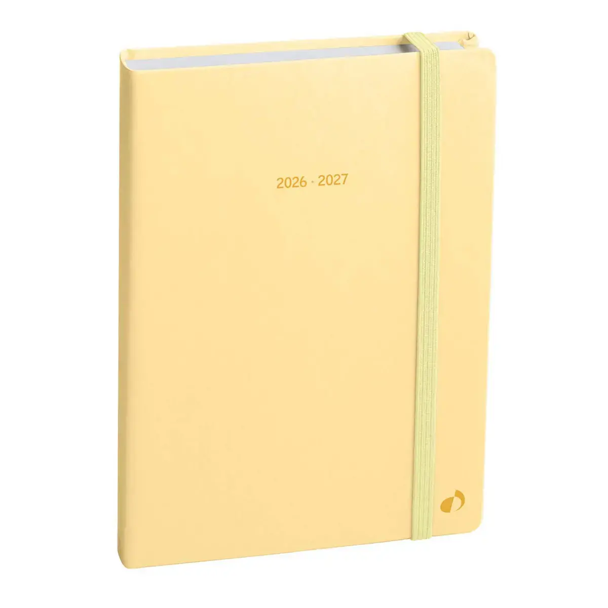Agenda année scolaire 2026-2027 Eurotextagenda - Journalier Multilingue - Pastel Beige - 12 mois de août à juillet - 12x17 cm - Papier Clairefontaine blanc - Fabrication française - Quo Vadis photo du produit