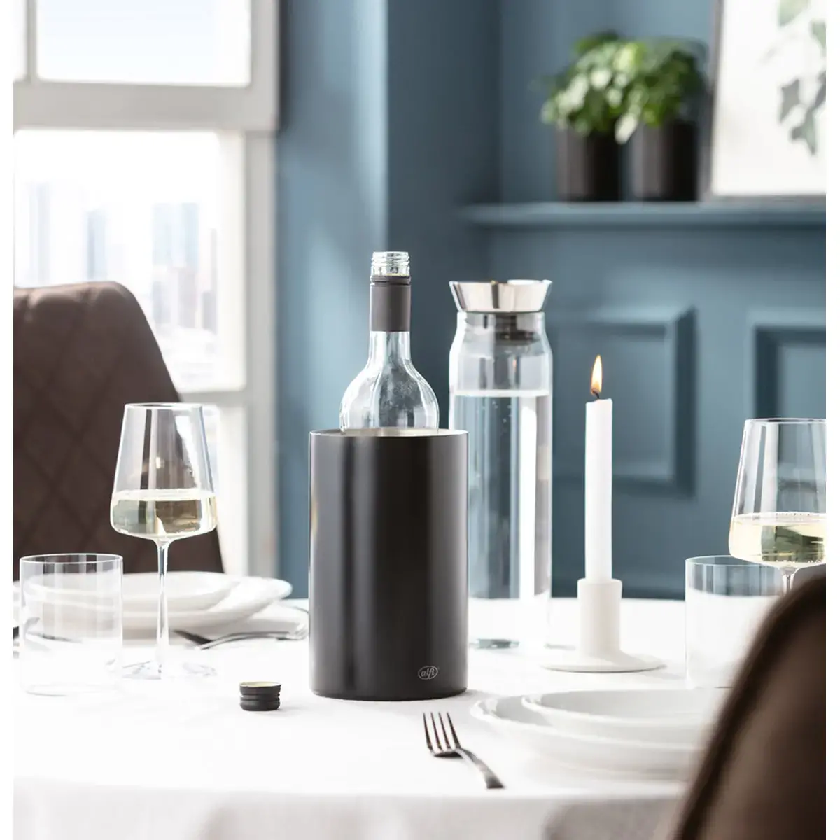 Rafraîchisseur de bouteille VINO, acier inoxydable mat - Alfi photo du produit