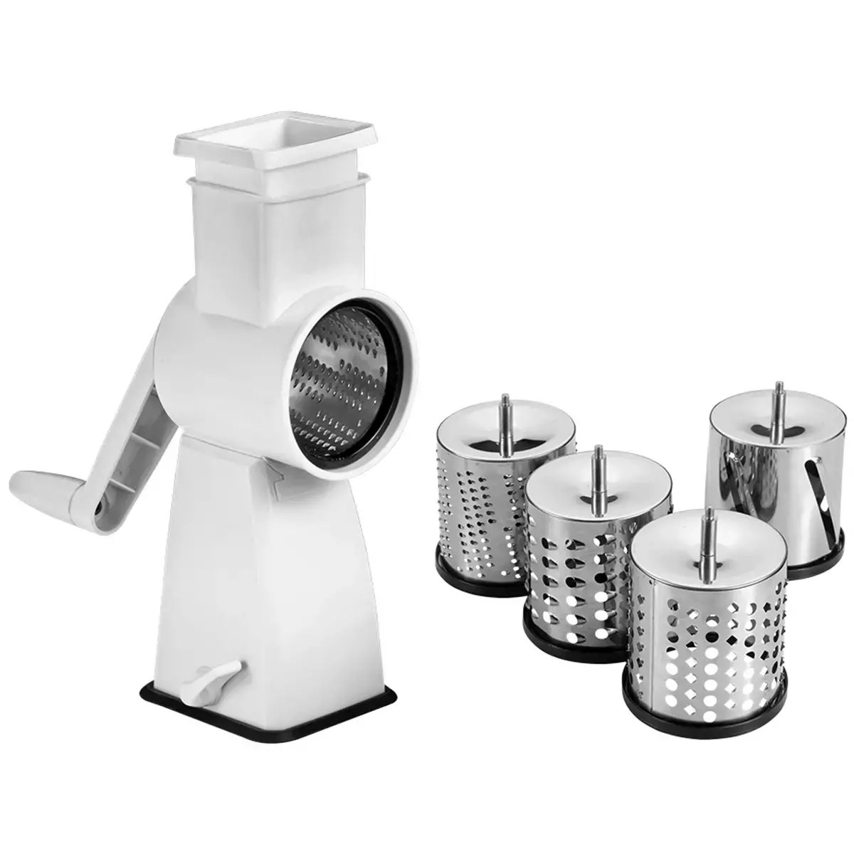 Mandoline Flash, 4 inserts, blanc/inox - Metaltex photo du produit