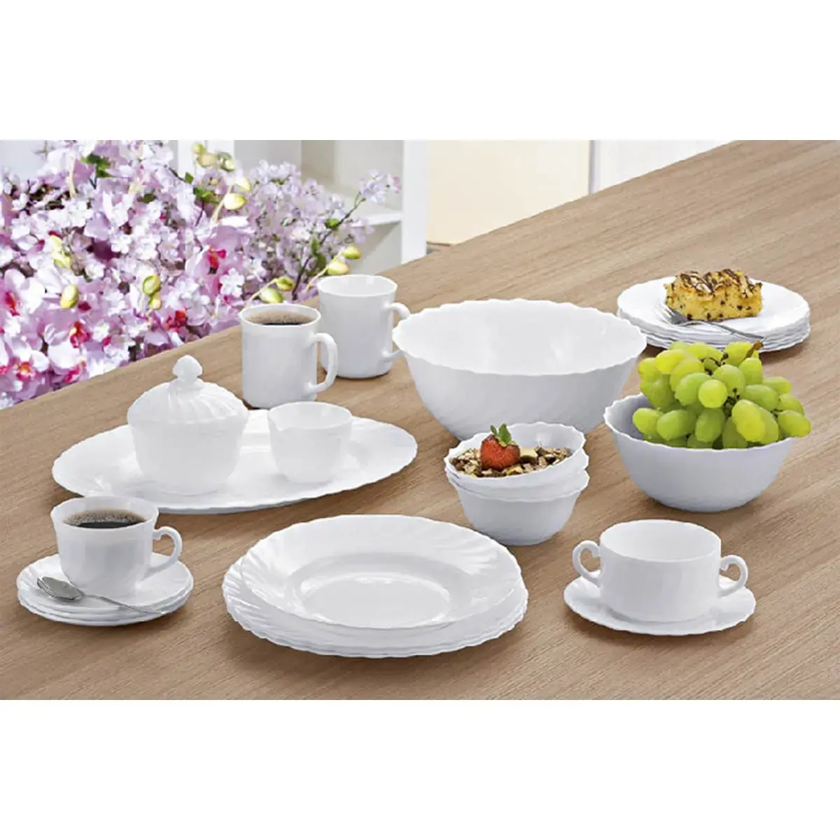 Assiette creuse TRIANON, 225 mm, blanc - Esmeyer photo du produit