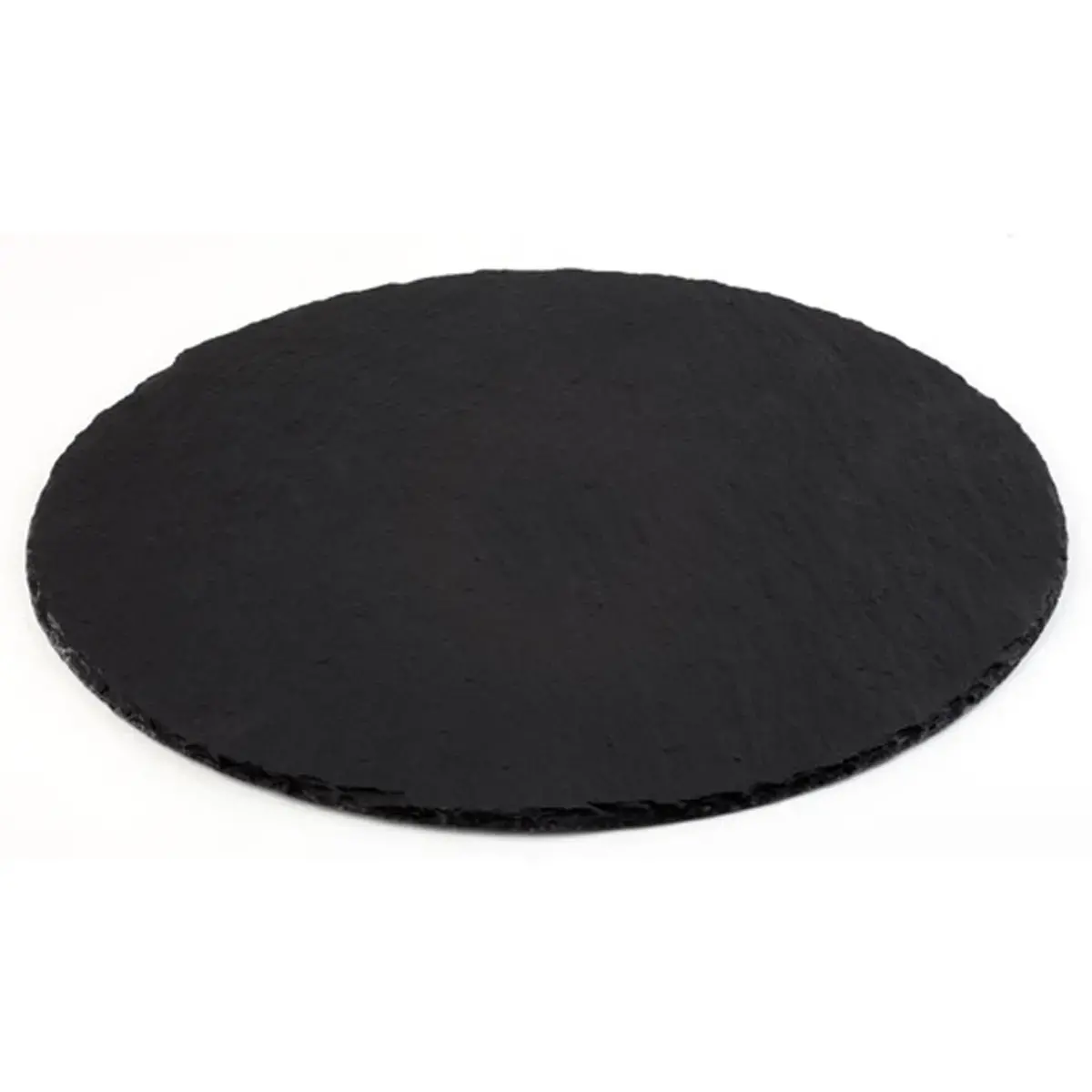 Plat en ardoise naturelle, diamètre 380 mm, anthracite - APS photo du produit