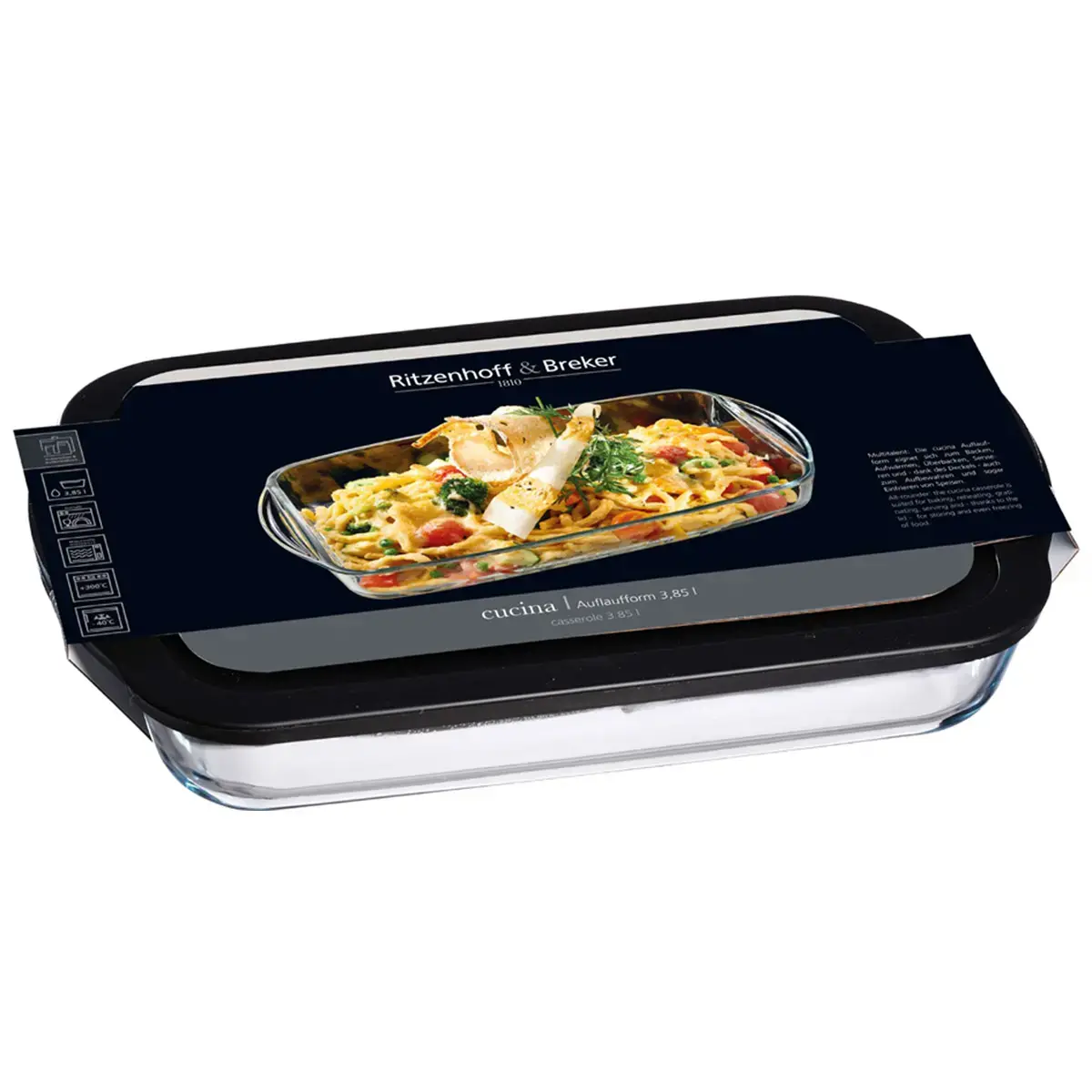 Plat &agrave; gratin CUCINA, verre, 1,95 l - Ritzenhoff & Breker photo du produit