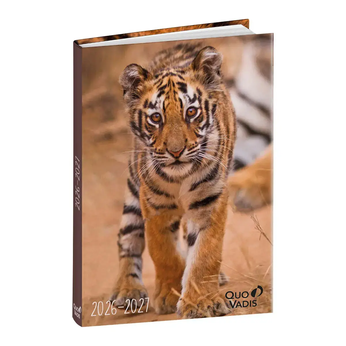 Agenda année scolaire 2026-2027 Eurotextagenda - Journalier - Multilingue - Mes potes à pattes sauvages - Tigre - 12 mois de août à juillet - 12x17 cm - Quo Vadis photo du produit