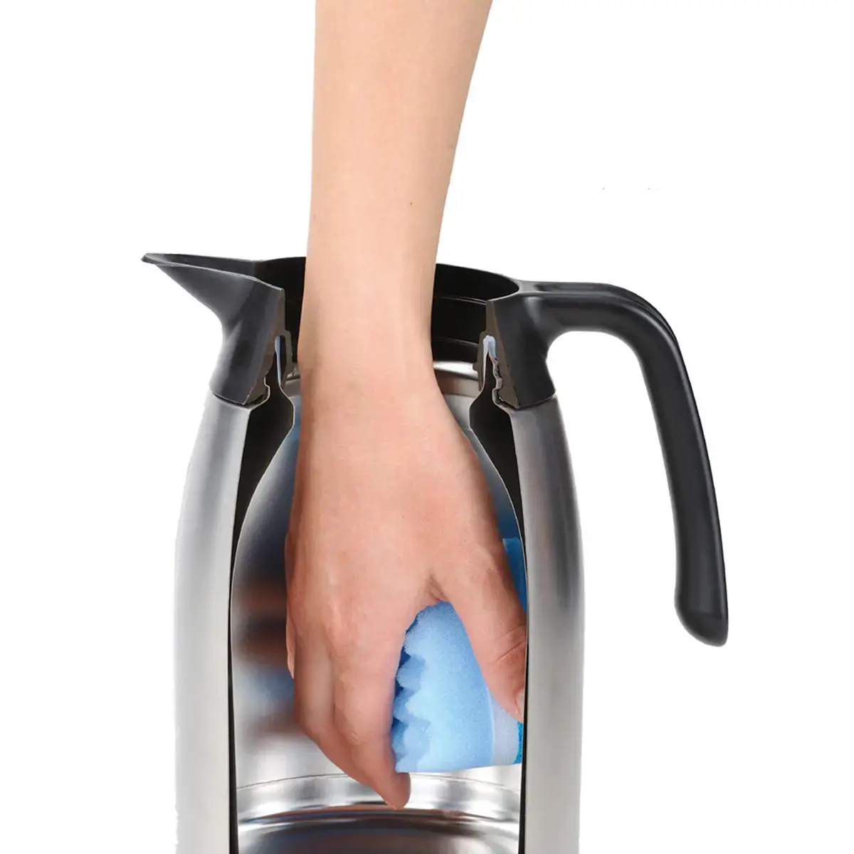 Pichet isotherme THV, 1 litre, acier / noir - Thermos photo du produit