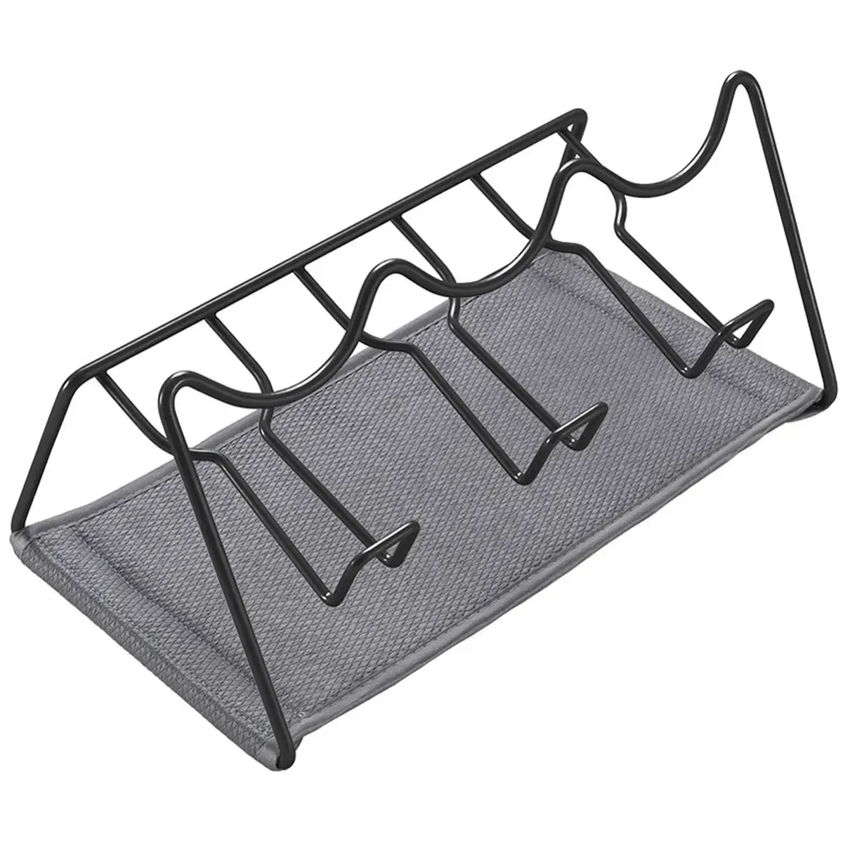 Égouttoir Sodatex 2 LAVA, noir mat - Metaltex photo du produit