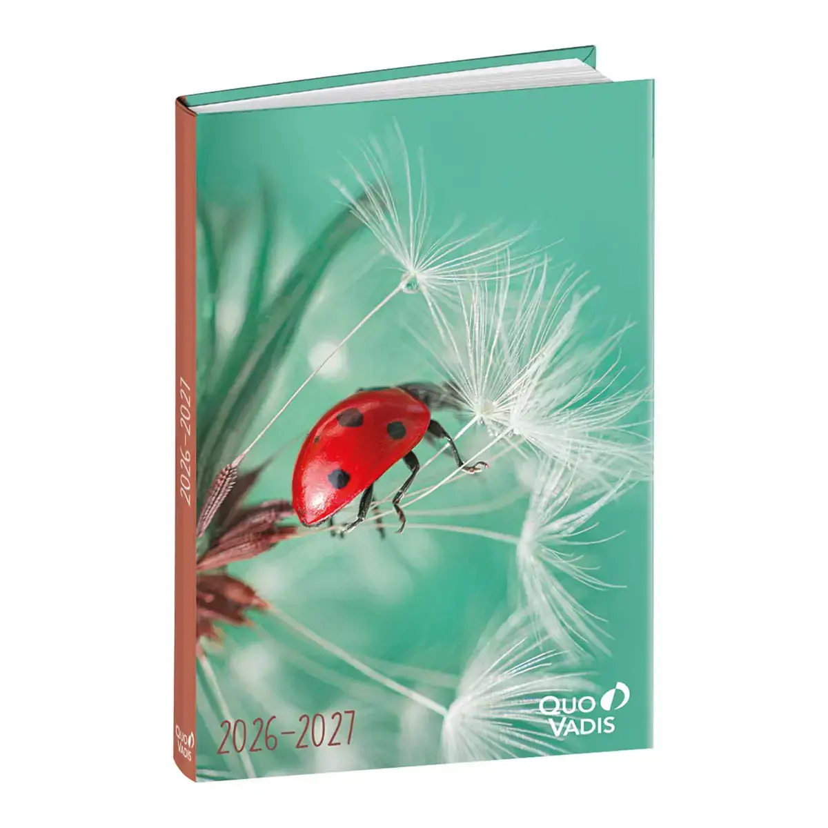 Agenda année scolaire 2026-2027 Eurotextagenda - Journalier Multilingue - Mes potes à pattes sauvages Coccinelle - 12 mois de août à juillet - 12x17 cm - Quo Vadis photo du produit