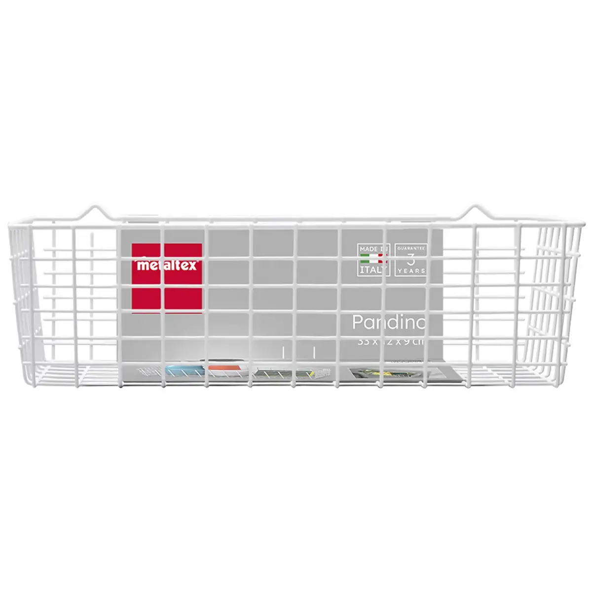 Panier multi-usage Pandino, largeur 330 mm, blanc - Metaltex photo du produit