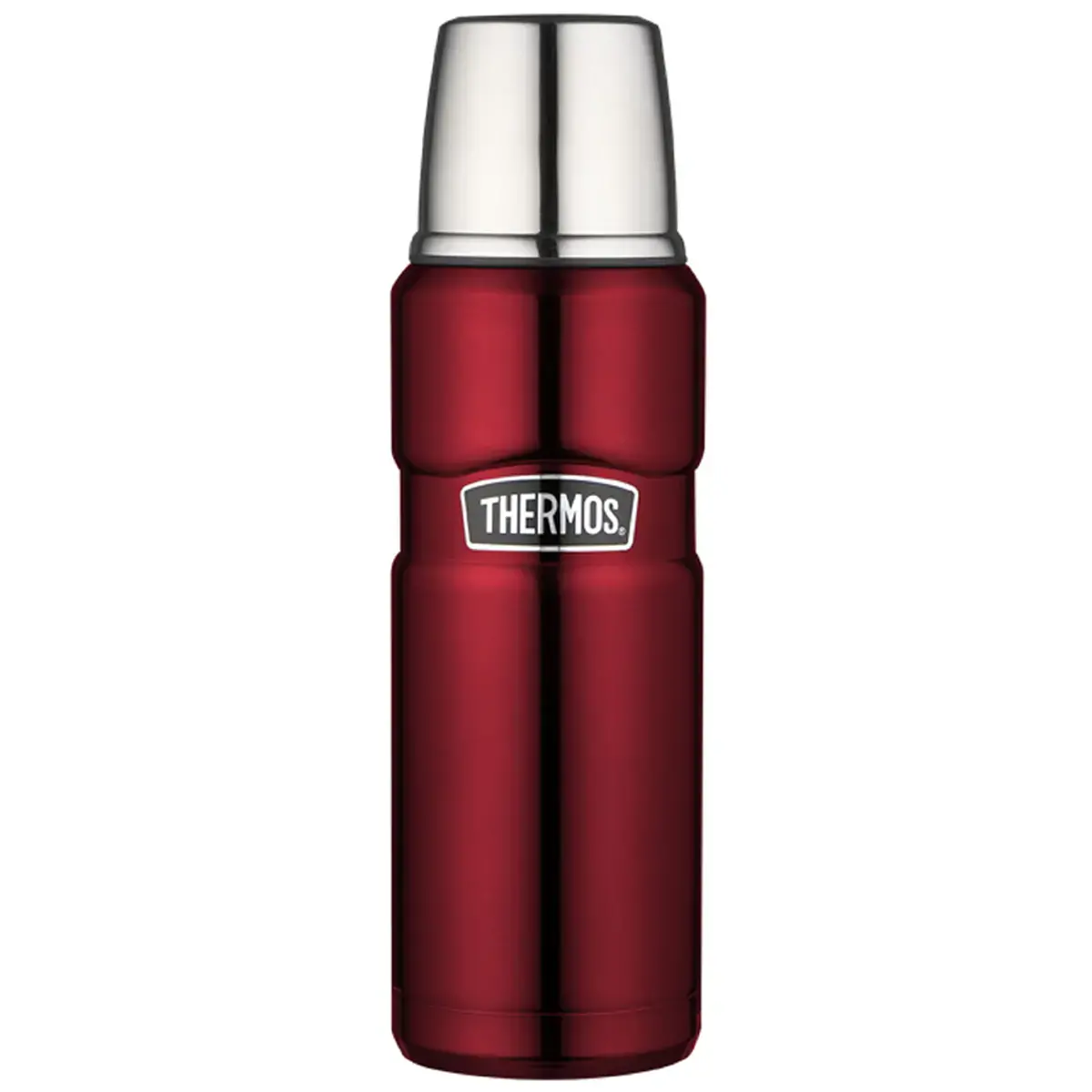 Bouteille isotherme STAINLESS KING, 0,47 litre, rouge - Thermos photo du produit