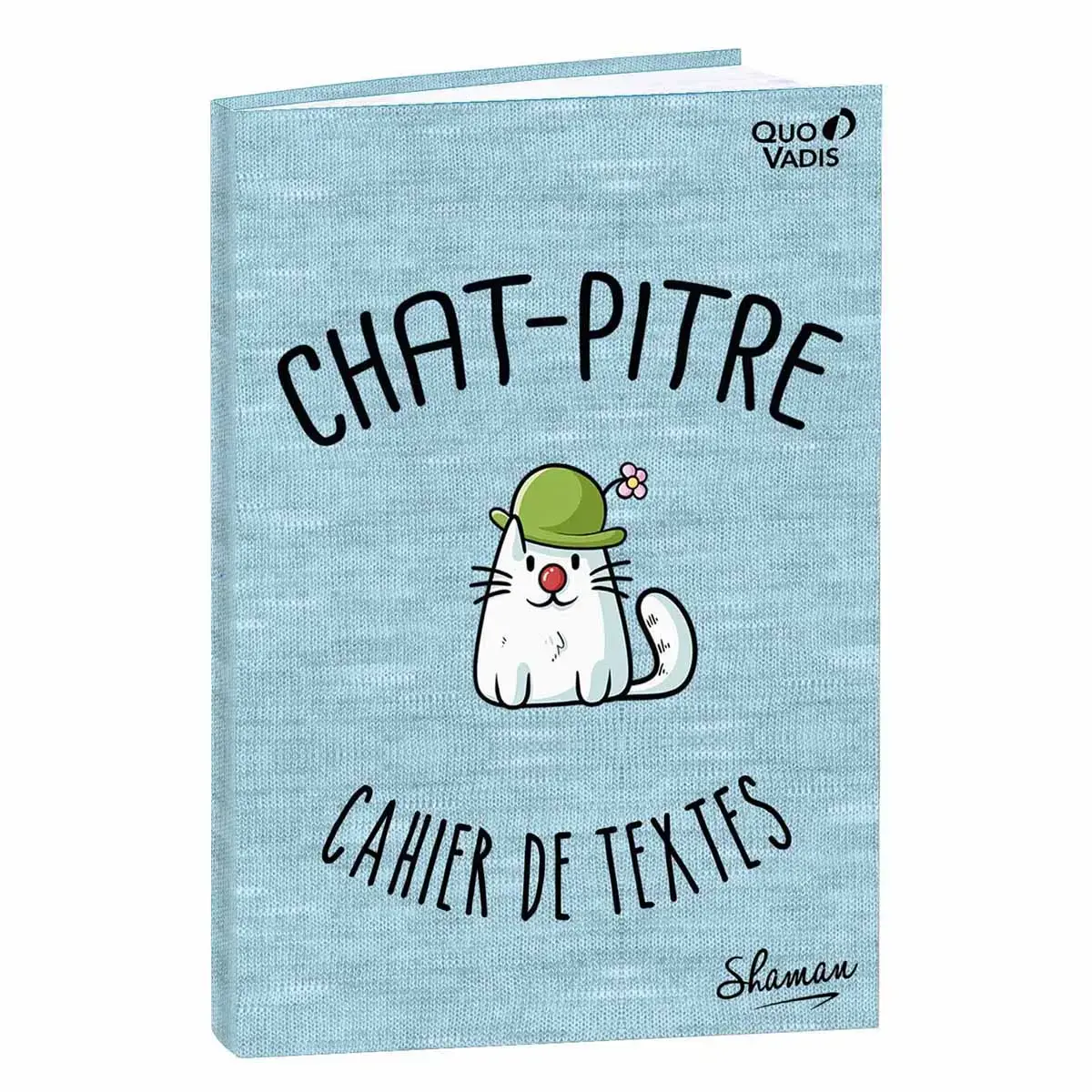 Cahier de textes Fran&ccedil;ais Shaman Chapitre Journalier - 15x21 cm - Papier Clairefontaine blanc - Fabrication fran&ccedil;aise - Quo Vadis photo du produit