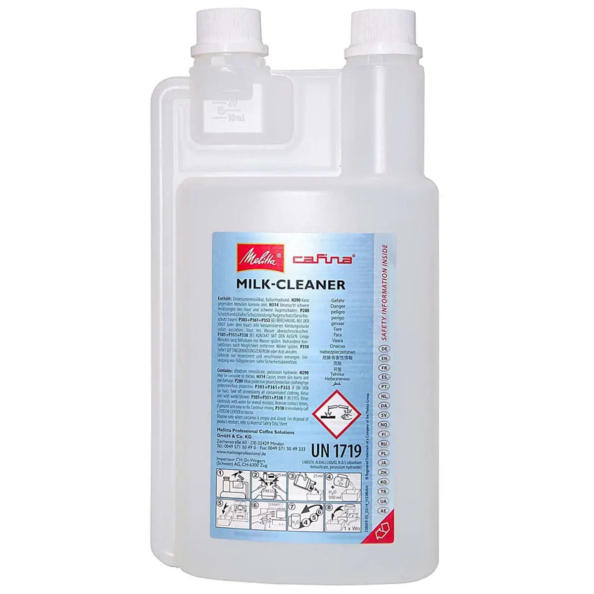 Nettoyant pour lait Melitta, 1 litre - Melitta Professional photo du produit