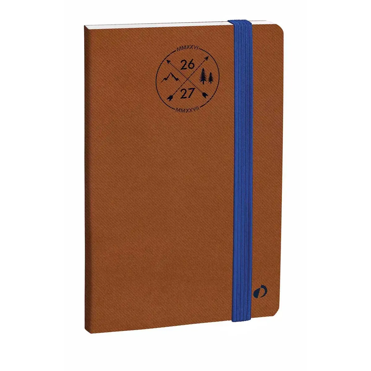 Agenda 16 mois 2026-2027 Planning 21 SD - Semainier Notes Multilingue - Everest Marron - 16 mois de septembre à décembre - 15x21 cm - Quo Vadis photo du produit