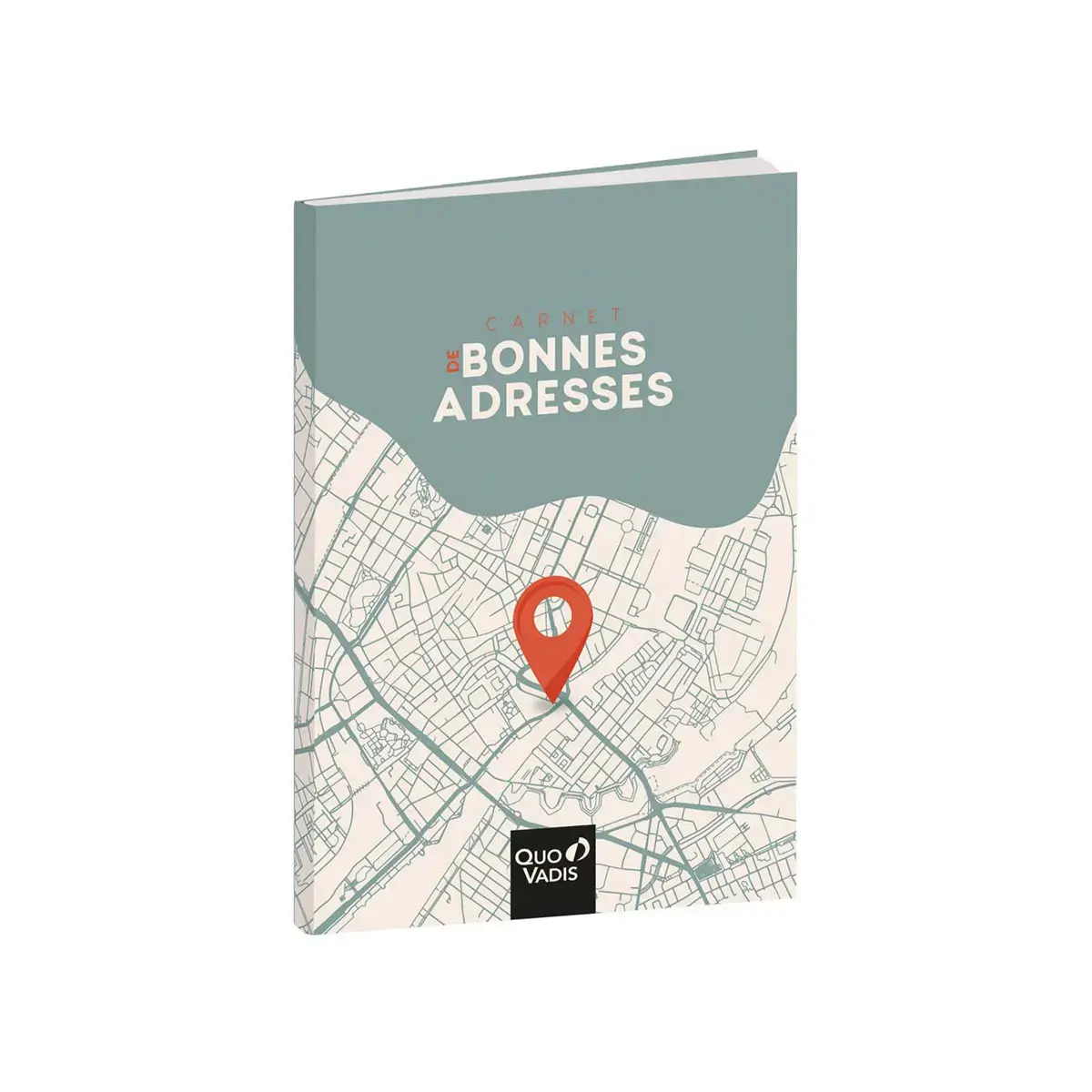 Carnet de bonnes adresses Français - Carnets thématiques Fantaisie - 15x21 cm - Papier Clairefontaine blanc - Fabrication française - Quo Vadis photo du produit