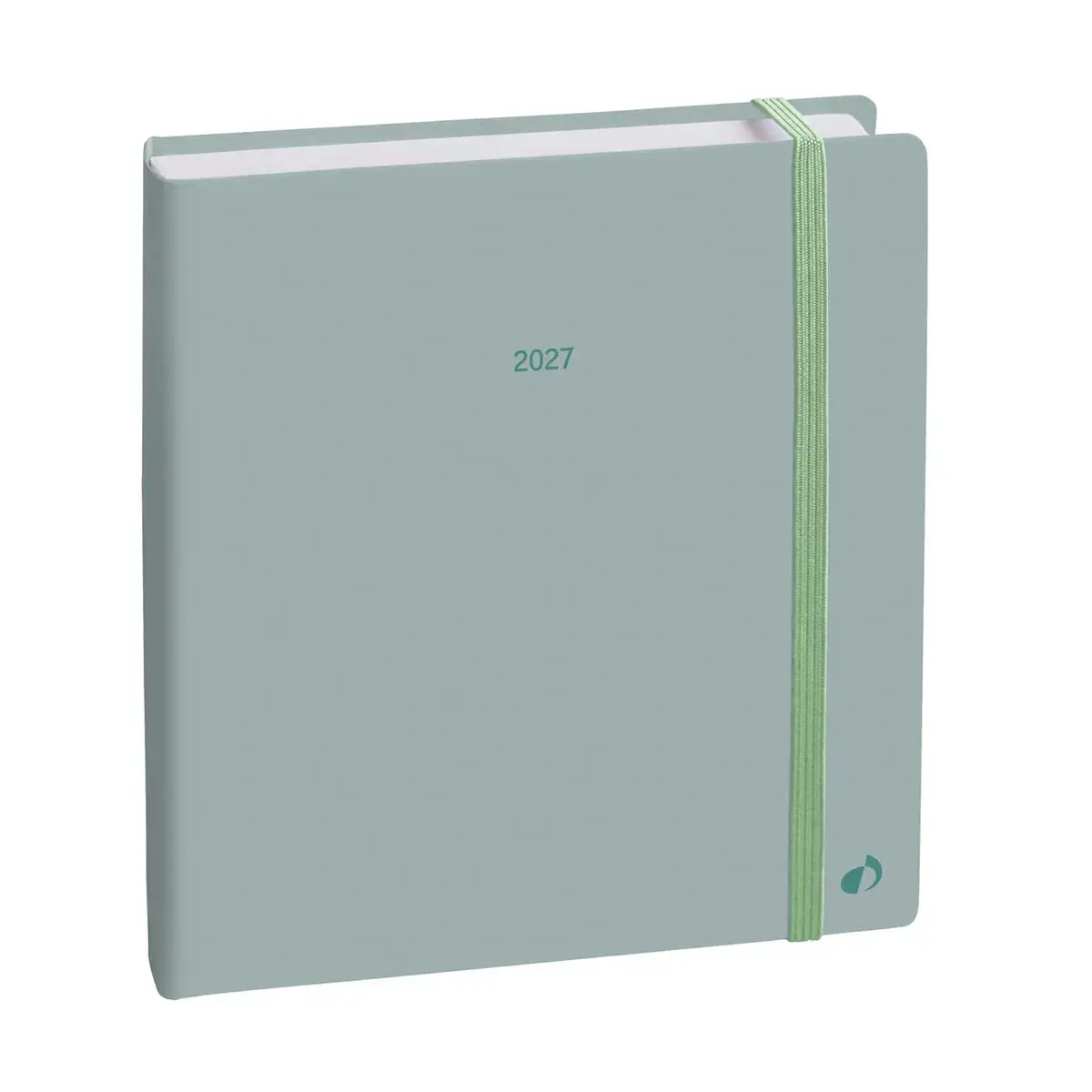 Agenda 2027 Exécutif Color - Semainier Planning Multilingue - Pastel Vert clair - 13 mois de décembre à décembre - 16x16 cm - Papier Clairefontaine blanc - Fabrication française - Quo Vadis photo du produit