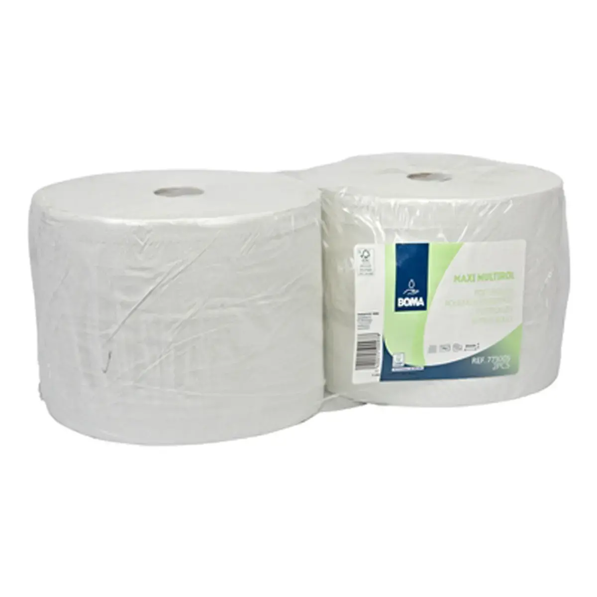 Bobines d'essuyage 2 plis 555 m x 25 cm - Boma photo du produit