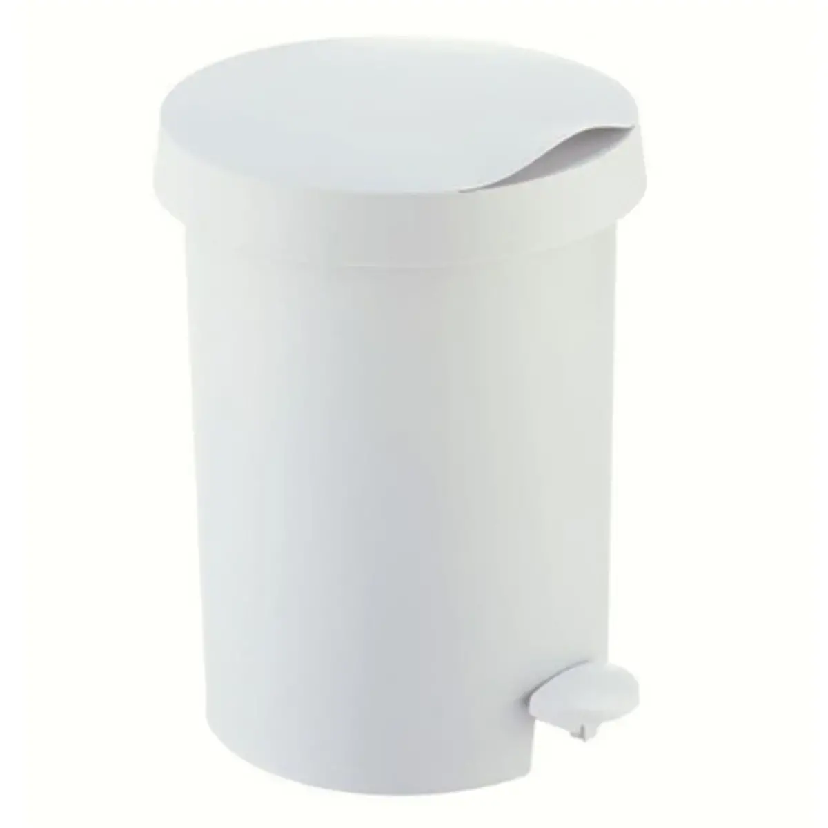 Poub. à péd. en plast 5L BLANC photo du produit