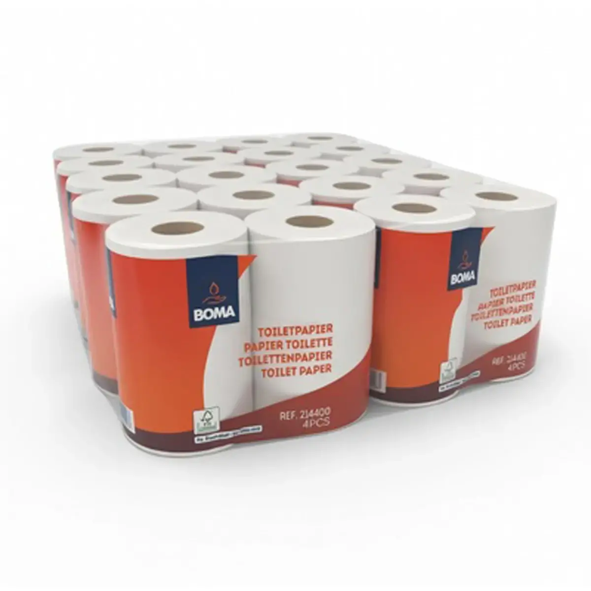 Rouleaux de papier toilette 2 plis 400f - Boma photo du produit