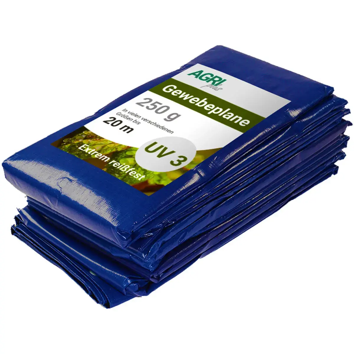 AGRIplus Bâche toile avec oeillets, 4 x 6 m, 250 g/m2, blanc photo du produit