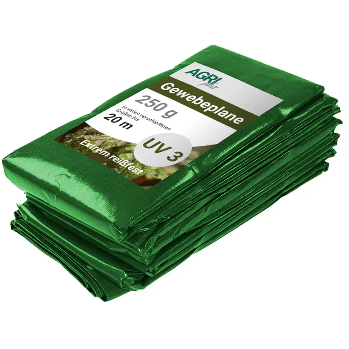 AGRIplus Bâche toile avec oeillets, 4 x 6 m, 250 g/m2, blanc photo du produit