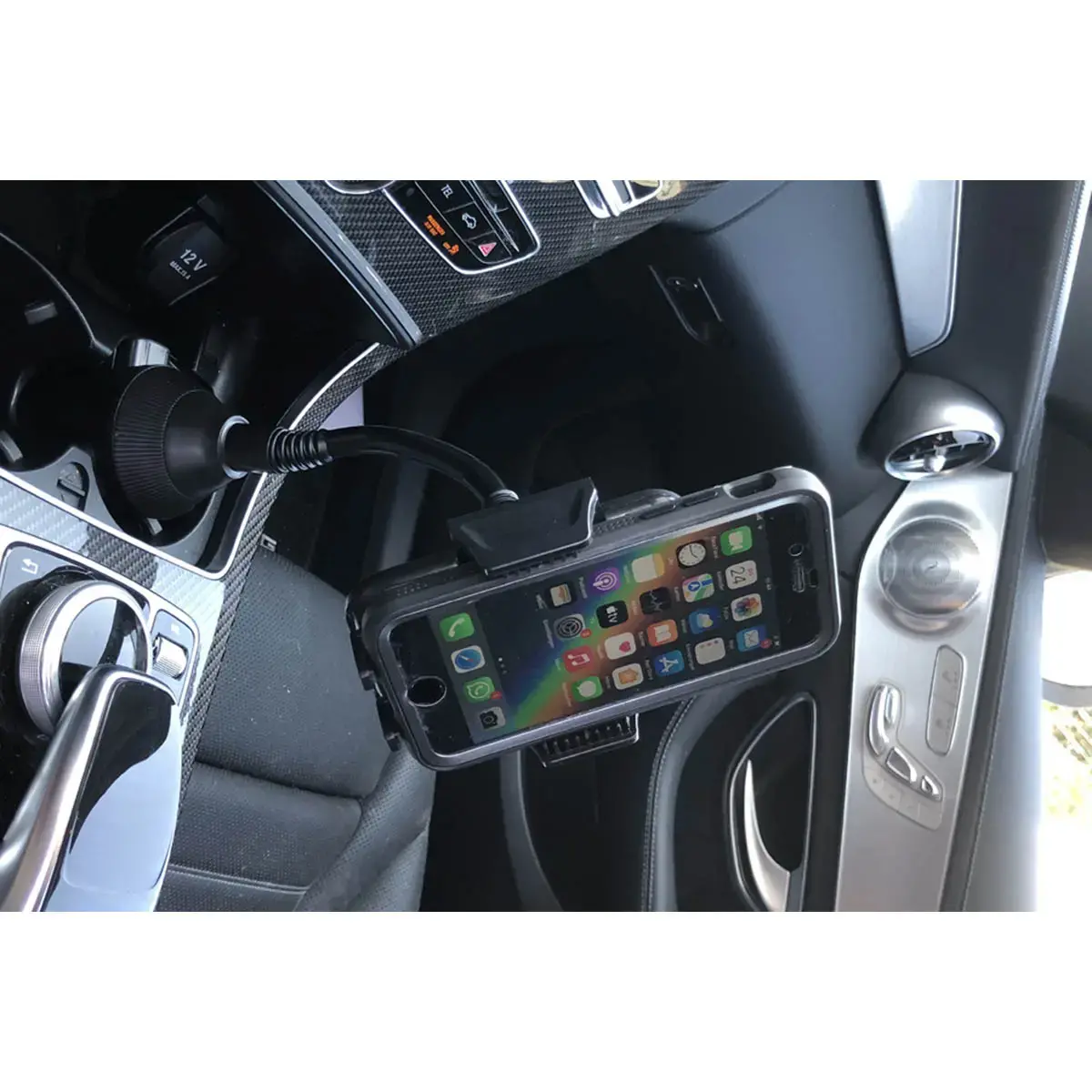 Support pour smartphone pour voiture - pour porte-gobelet - IWH photo du produit