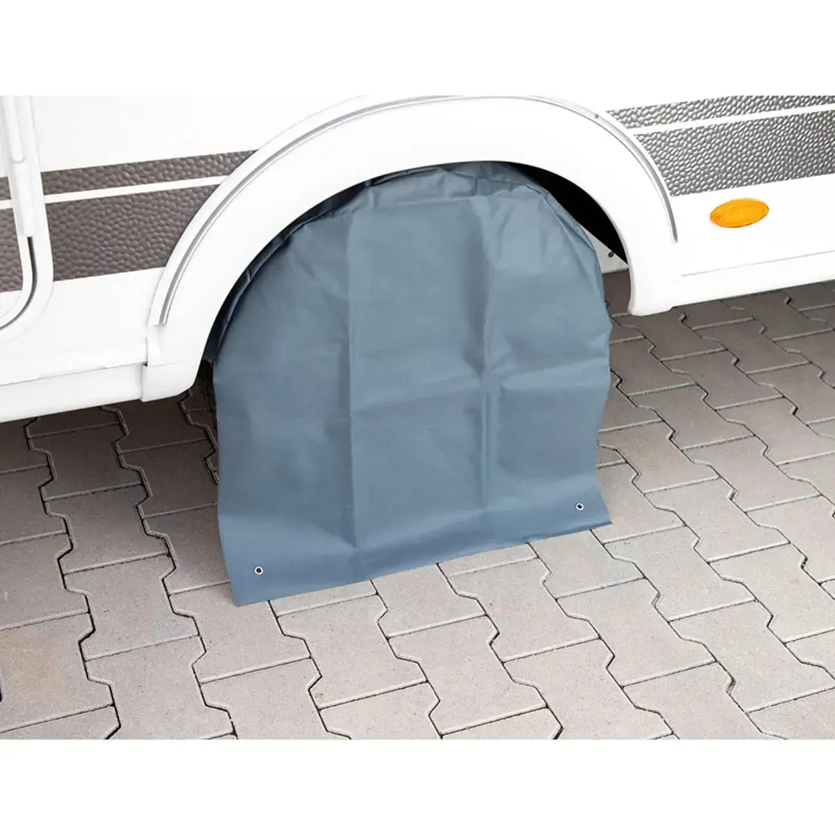 cartrend Housse de protection de roue XL, en polyester, gris photo du produit