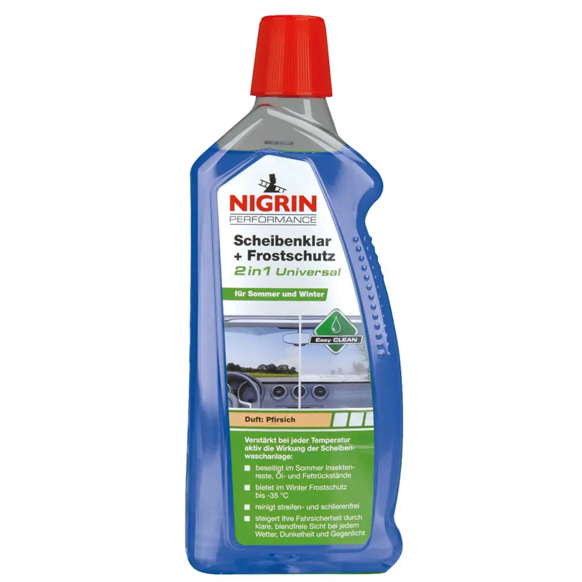 Nettoyant pare-brise et antigel haute performance 2 en 1, 1 L - Nigrin photo du produit