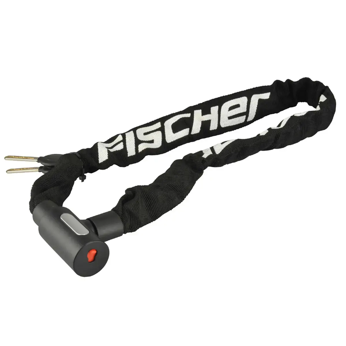FISCHER Chaîne antivol pour vélo, longueur: 900 mm, noir photo du produit