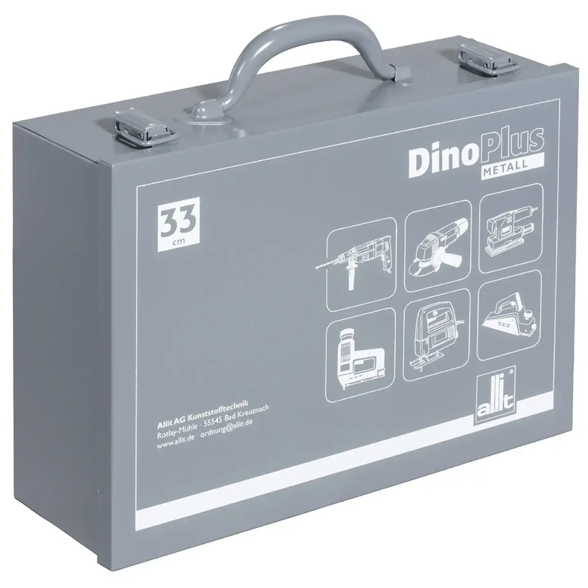 allit Mallette pour outillage DinoPlus Metall 33, gris photo du produit