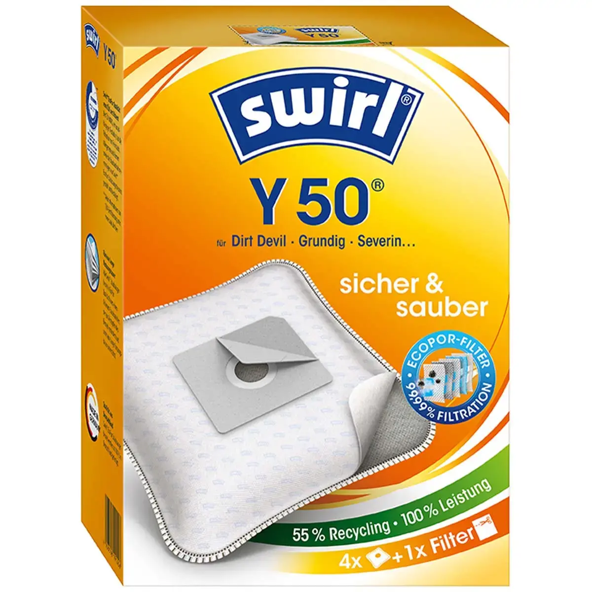 swirl Sac aspirateur Y 50, avec filtre MicroporPlus photo du produit