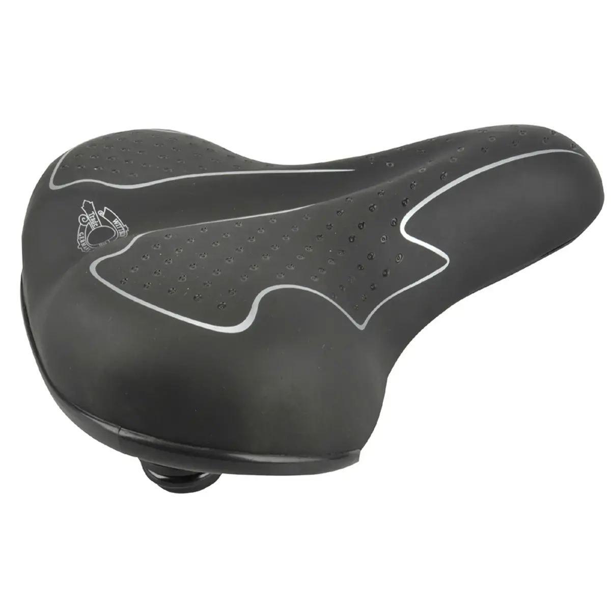 Selle pour vélo de randonnée Elastomer - Noir/blanc - Fischer photo du produit