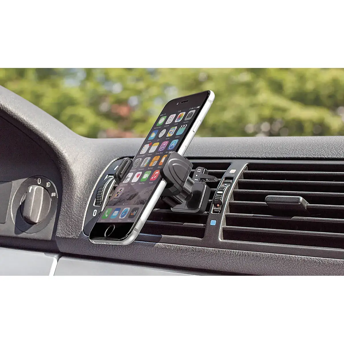 WEDO Support de smartphone pour voiture 'Clip-it plus', noir photo du produit