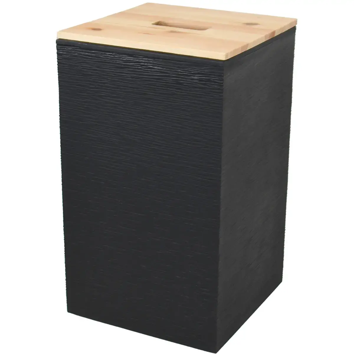 EDA Bac pour granul&eacute;s de bois, 36 litres, noir photo du produit