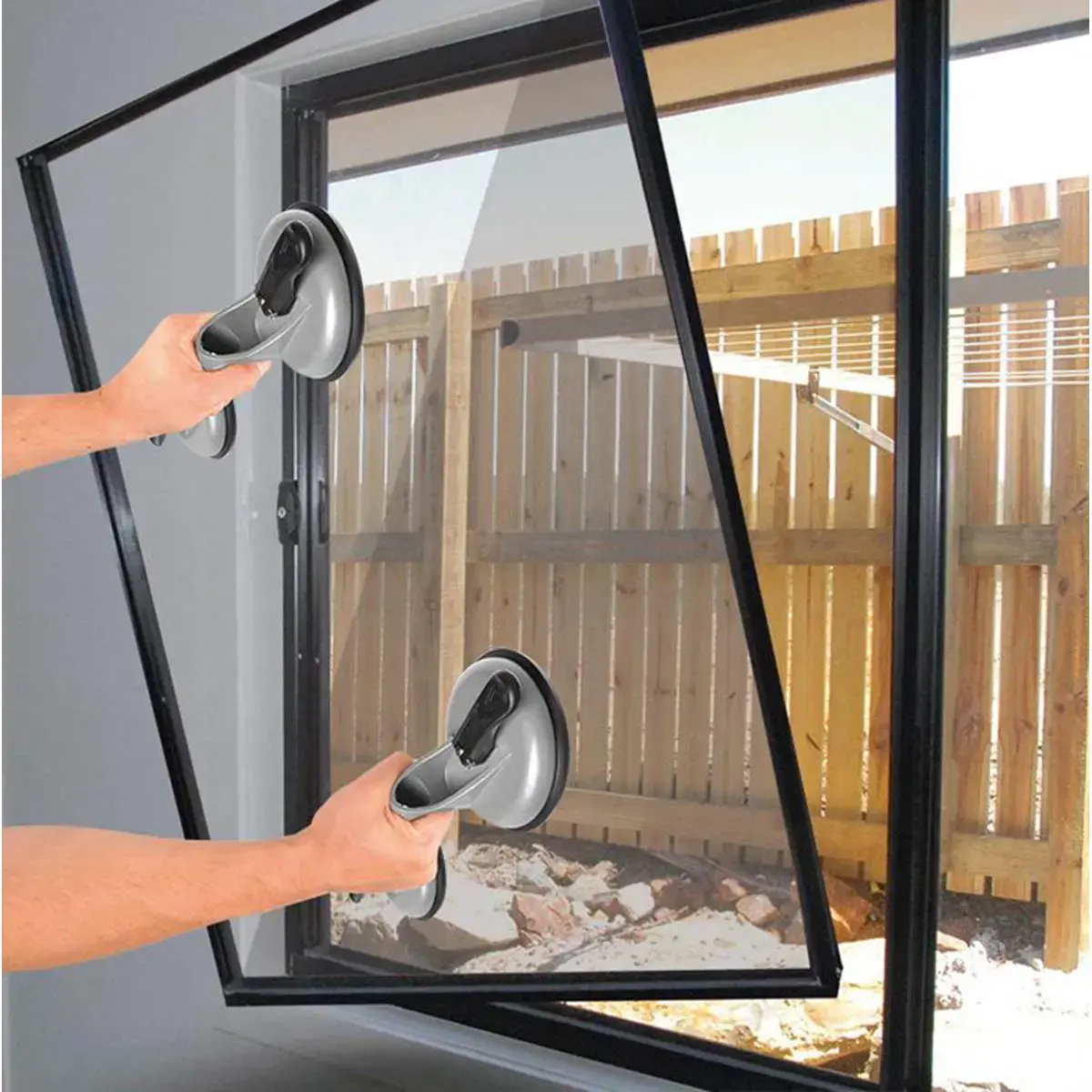 Ventouse de levage Aluminium - double - charge: 80/100 kg - IWH photo du produit