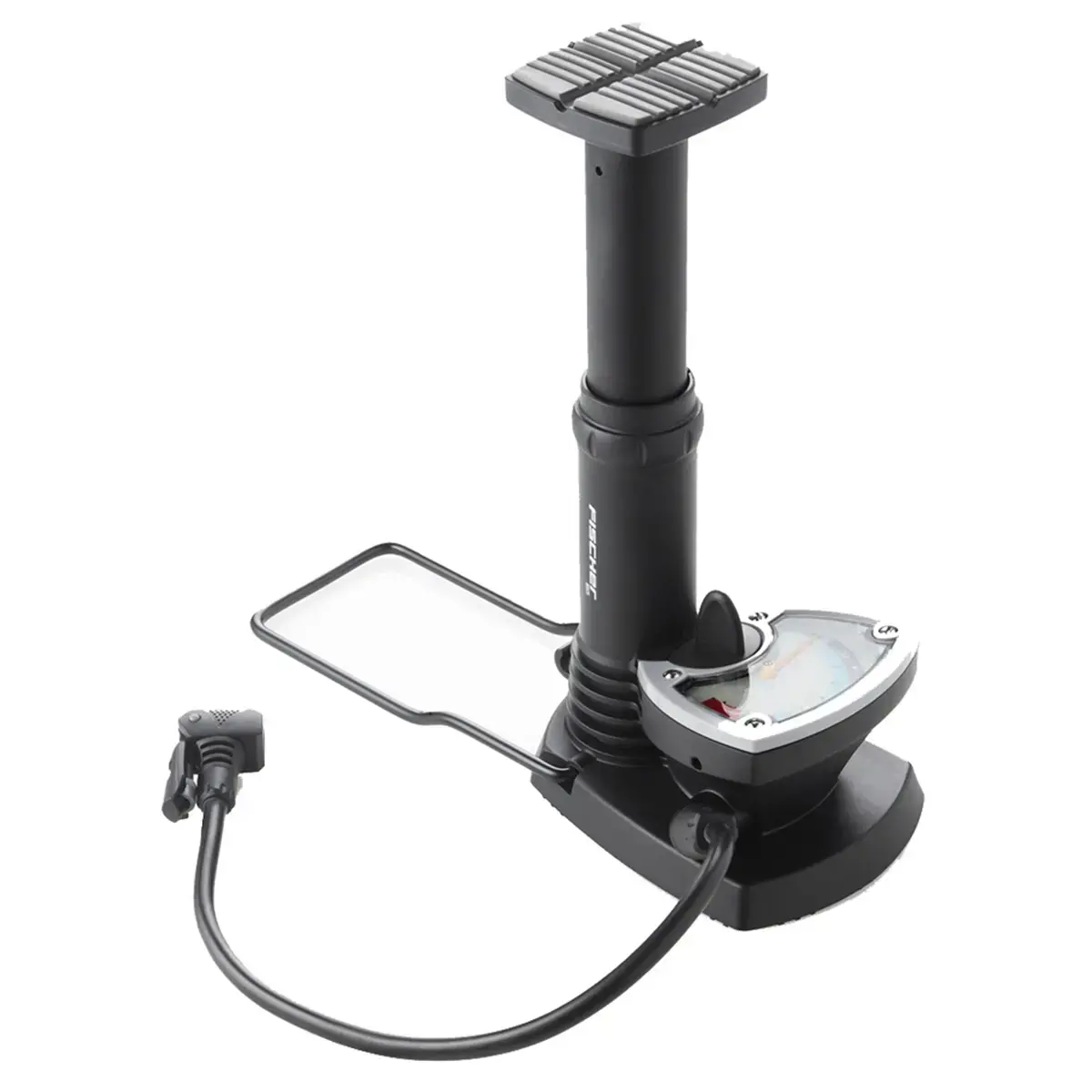 Pompe à air verticale pour vélo avec manomètre - pour toutes les valves - Fischer photo du produit