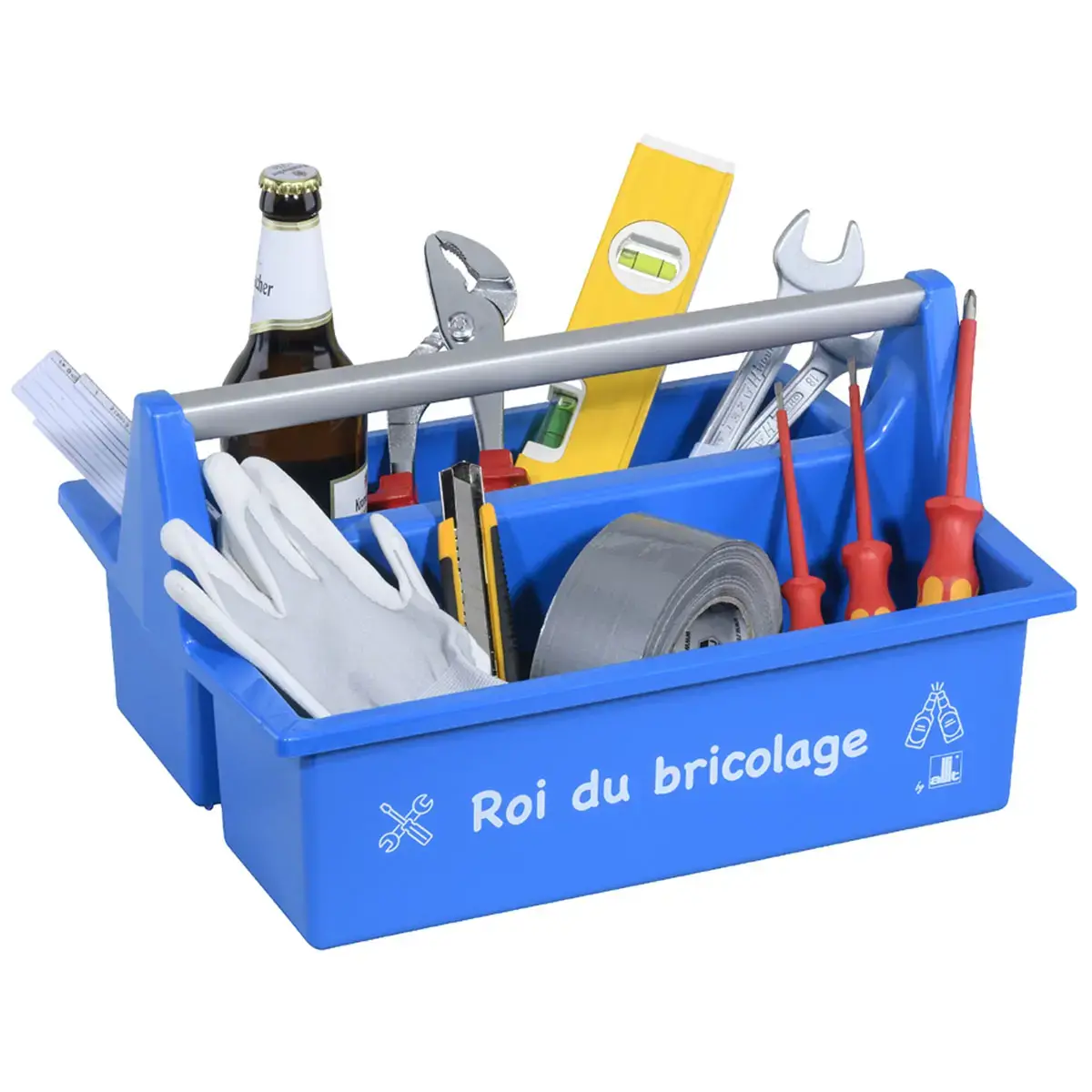 allit Caisse de transport McPlus Carry 'Roi bricolage', bleu photo du produit