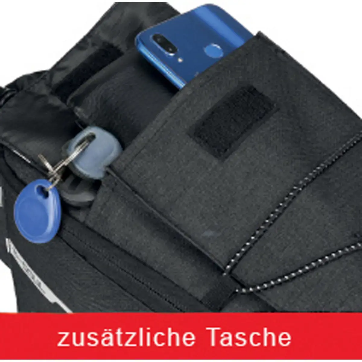 IWH Sac isotherme pour porte-bagages de vélo, noir photo du produit