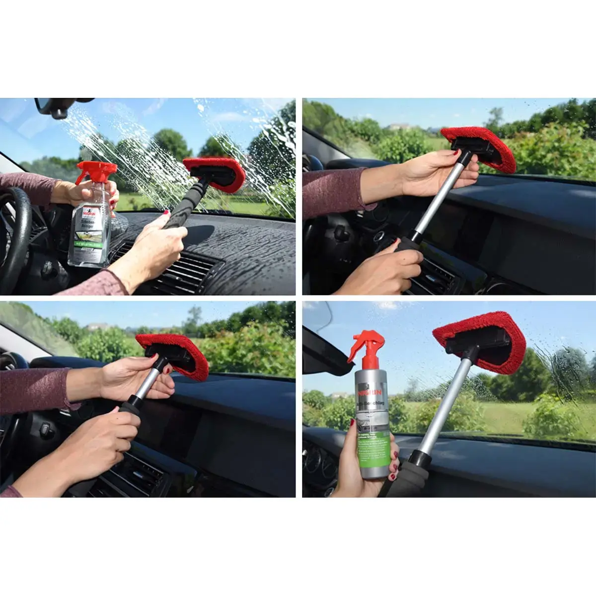 NIGRIN Nettoie-vitre intérieure télescopique, longueur: photo du produit